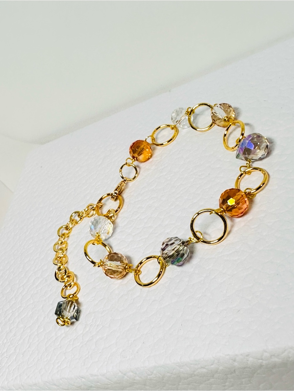 Multicolor Crystal Beads Bracelet
